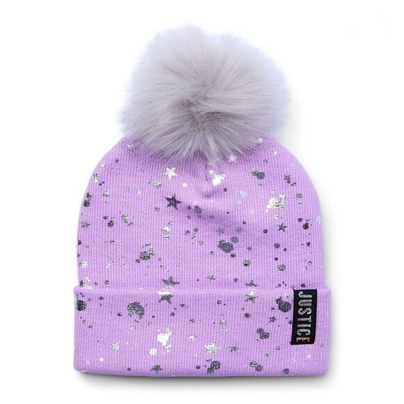 Girls Justice Ribbed & Full Print Winter Cozy Beanie and Gloves 2, 2-Piece Sets - Picture 13 of 13